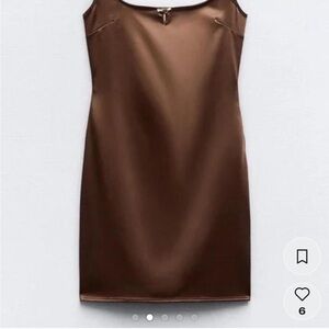 Zara Brown Mini Dress